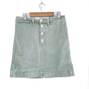 Madewell Emmett Jean Skirt, Mint Sage